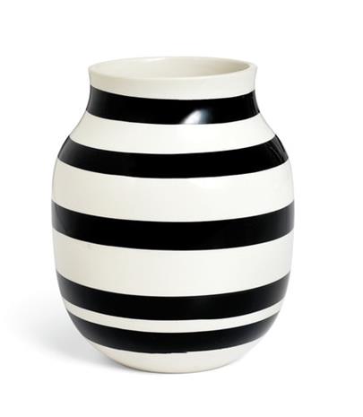 Kähler Omaggio Vase Medium, Musta