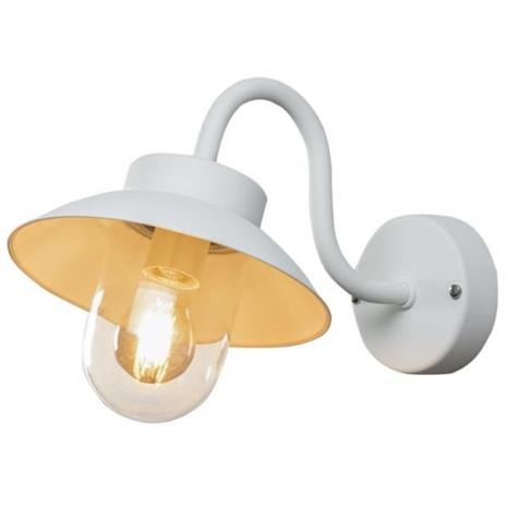Konstsmide Vega Mini seinävalasin valk. E27