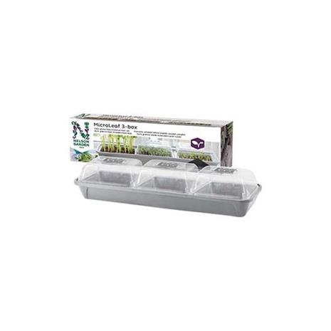 Nelson Garden Micro Leaf Minikasvihuone 3 laatikkoa
