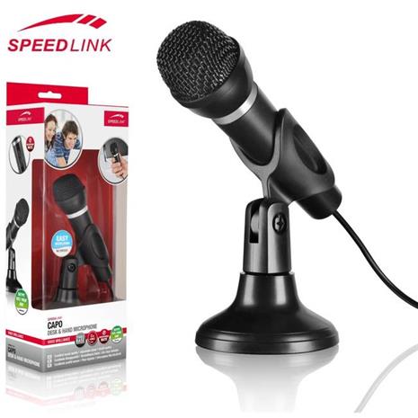 Speedlink Capo Desk & Hand Microphone 3,5mm, karaokemikrofoni