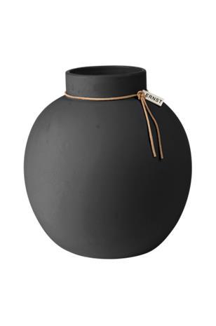 Ernst Kirchsteiger Stoneware Vase, Dark Grey