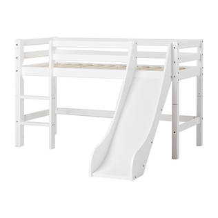 Hoppekids - BASIC Half-high sofabed with slide 70x160 cm - White