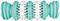 TRIXIE rubber roller with mint DENTAFUN 15cm [TX-32944] – kuva 1