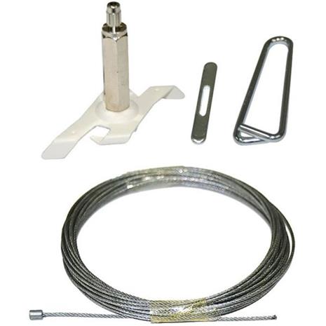 Easyform Easytrac Vaijerisetti 4 m, musta – kuva 1/3