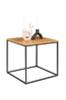 Side table Vita. Oak top with black frame