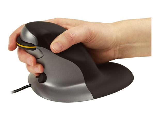 Fellowes Penguin Ambidextrous Vertical (9894801) Small Wired, langallinen pystyhiiri