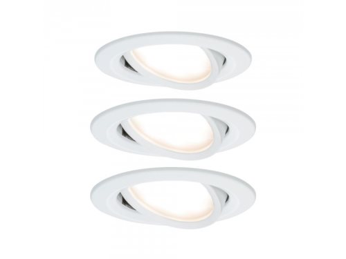 Paulmann Paulmann Nova LED-kohdevalaisin 3 kpl, valkoinen – kuva 1/8