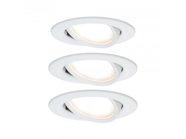 Paulmann Paulmann Nova LED-kohdevalaisin 3 kpl, valkoinen – kuva 8/8