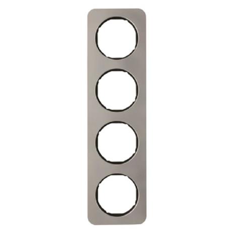 Hager 10142104 Peitekehys 4-paikkainen, R.1 Teräs/musta