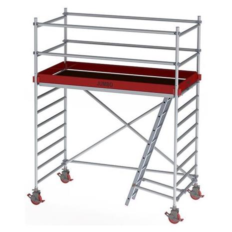 Laggo Jumbo Pro Työteline pyörillä kapea 220 cm