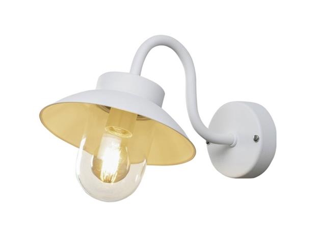 Konstsmide Vega Mini seinävalasin valk. E27