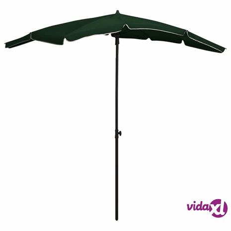 vidaXL Puutarhan Aurinkovarjo tangolla 200x130 cm vihreä