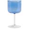 Hay Tint Wine Glass 2-pack, Blue / Clear – kuva 1