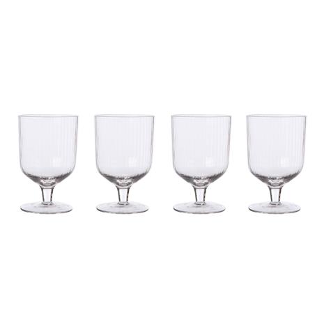 ERNST Schnapps Glasses Fluted With Foot 4-pack