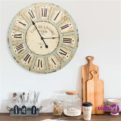 vidaXL Seinäkello monivärinen 60 cm MDF