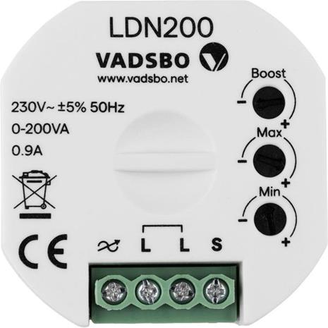 Vadsbo V-40P0200-001 Valonsäädin langaton – kuva 1/3