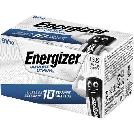 Energizer Ultimate Lithium L522 Litiumparisto 9 V, 10 kpl