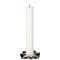 Sagaform Signe Candle Holder Silver, 2-pack – kuva 1