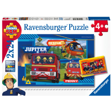 Ravensburger Firefighter Sam Puzzle - In action 2x24st. Lattia