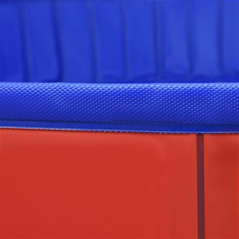 vidaXL Kokoontaitettava koiran uima-allas punainen 300x40 cm PVC