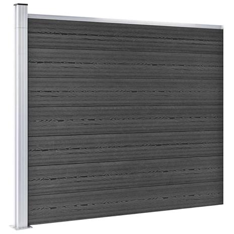 vidaXL Aitapaneelisarja WPC 699x146 cm harmaa