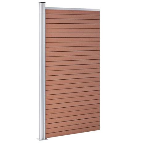 vidaXL Aitapaneeli WPC 95x186 cm ruskea