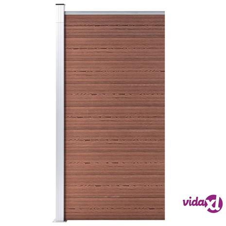 vidaXL Aitapaneeli WPC 95x186 cm ruskea