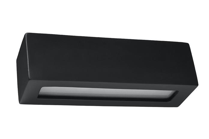 Seinävalaisin VEGA 1xE27/60W/230V musta