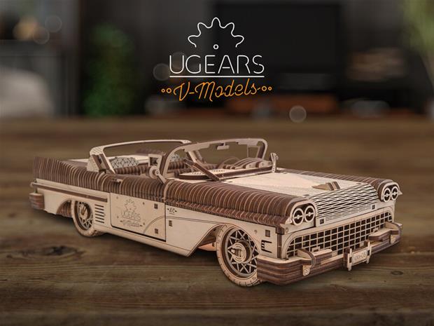 Ugearin puinen 3D-palapeli - Cabriolet