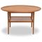 Haslev Athene Coffee Table 90 cm, Oiled Oak / Rattan – kuva 1