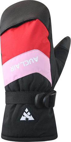 Auclair Frost JR Softshell Rukkaset, Black/Pink/Red, S
