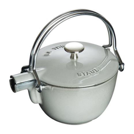 Staub Pyöreä Teekannu Valurautaa 1,15 L, Harmaa