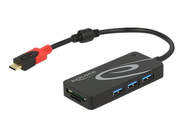 Delock 3-porttinen USB 3.1 Gen 1 hubi