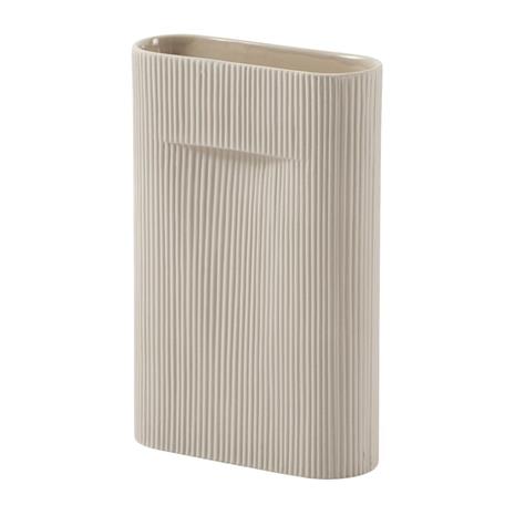 Muuto Ridge maljakko, 35 cm, beige