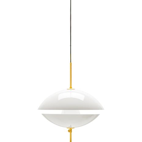 Fritz Hansen Clam Pendant White / Brass, 500 mm