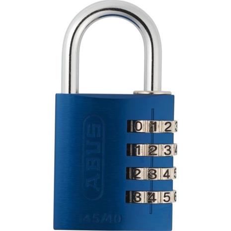 ABUS 145/40 Yhdistelmälukko 40 mm, 4 rullaa Hopea – kuva 1/3