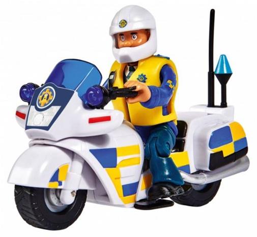 SAM THE FIREMAN -moottoripoliisi + 1 kuva - SMOBY