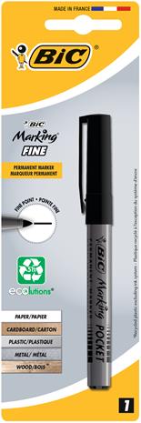 Bic Marker musta pyöreäkärkinen pakastekynä