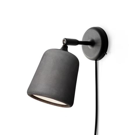 Material Seinävalaisin Dark Grey Concrete - New Works