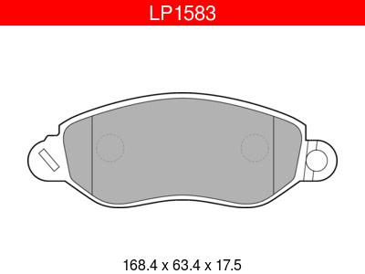 Delphi LP1583 Ford etujarrupalasarja – kuva 1/1