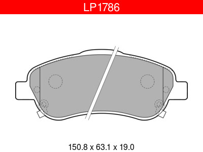 Delphi LP1786 Toyota etujarrupalasarja