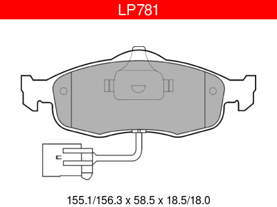 Delphi LP781 Ford etujarrupalasarja – kuva 1/1
