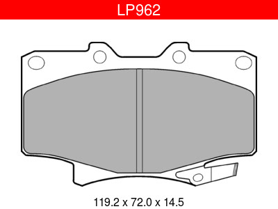Delphi LP962 Toyota etujarrupalasarja – kuva 1/1
