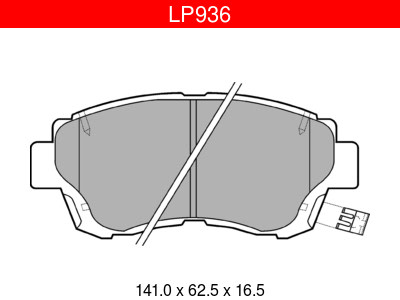 Delphi LP936 ABS Lexus / Toyota etujarrupalasarja