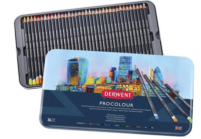 Derwent Procolour 36 värikynälajitelma