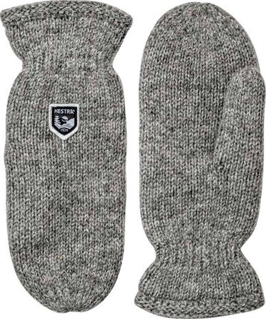 Hestra Basic Wool Mitt Vaaleanharmaa 7