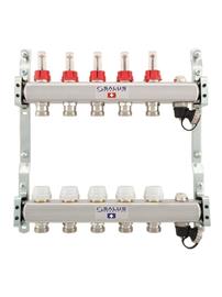 Salus underfloor heating manifold 2 slings with flowmeter