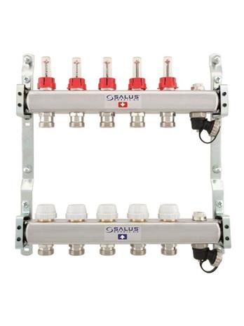Salus underfloor heating manifold 2 slings with flowmeter