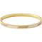 Design Letters Striped Candy Bangle Beige – kuva 1