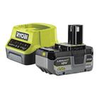 Ryobi One+ RC18120-140X (5133005091) 18V 4,0Ah Li-ion, työkaluakku ja laturi